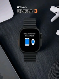 APPLE_ WATCH ULTRA 3 Black Dial 49mm Smartwatch With Black Ocean Band