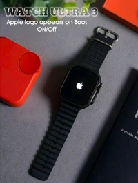 APPLE_ WATCH ULTRA 3 Black Dial 49mm Smartwatch With Black Ocean Band
