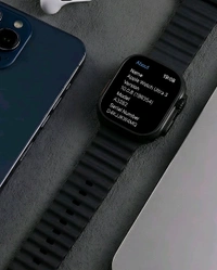 APPLE_ WATCH ULTRA 3 Black Dial 49mm Smartwatch With Black Ocean Band