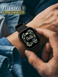 APPLE_ WATCH ULTRA 3 Black Dial 49mm Smartwatch With Black Ocean Band