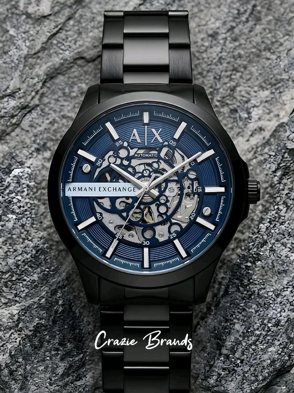 Armani_ Exchange_ Black Hampton AX2418 Automatic Analog Watch For Men