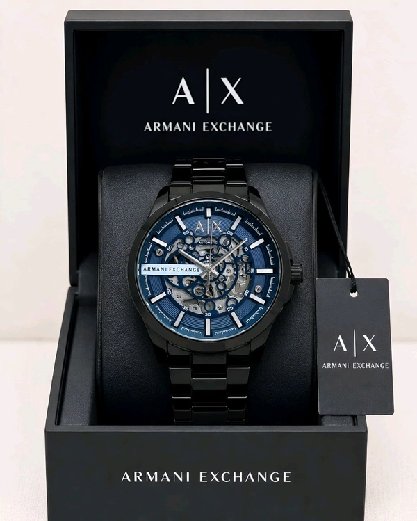 Armani_ Exchange_ Black Hampton AX2418 Automatic Analog Watch For Men