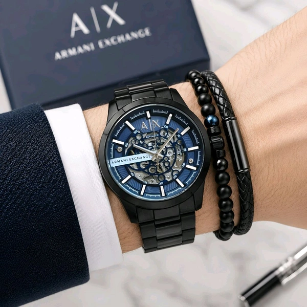 Armani_ Exchange_ Black Hampton AX2418 Automatic Analog Watch For Men