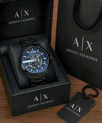 Armani_ Exchange_ Black Hampton AX2418 Automatic Analog Watch For Men
