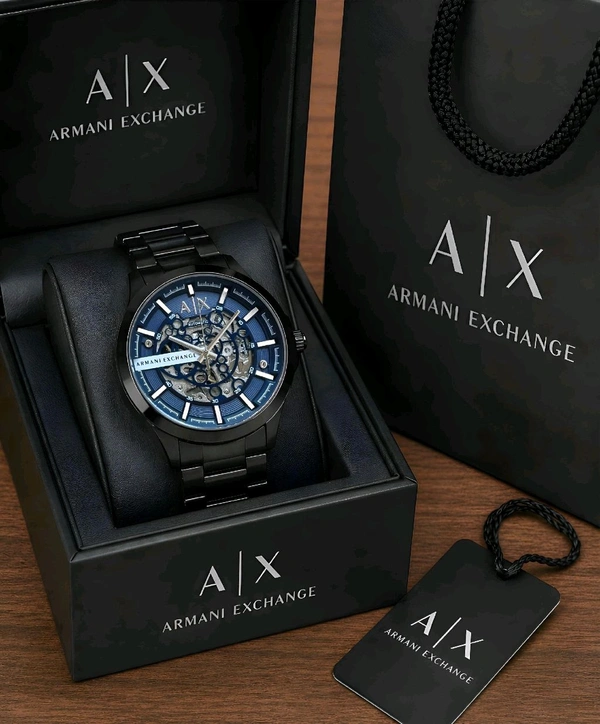 Armani_ Exchange_ Black Hampton AX2418 Automatic Analog Watch For Men
