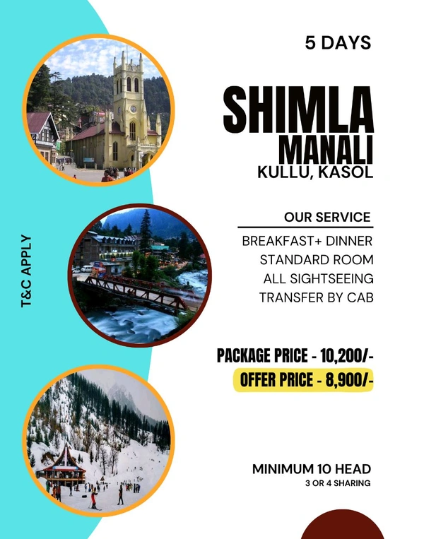 SHIMLA AND MANALI - 5 DAYS