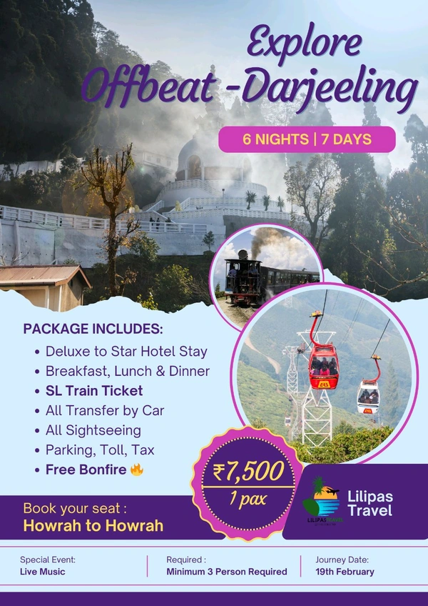 DARJEELING OFFBEAT (19th FRB) - 6N/7D