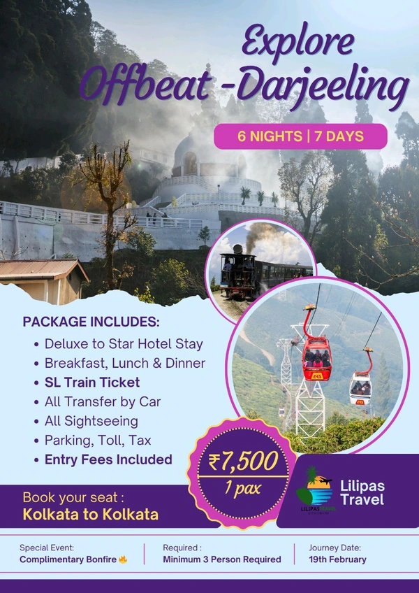 DARJEELING OFFBEAT (25th FRB) - 6N/7D