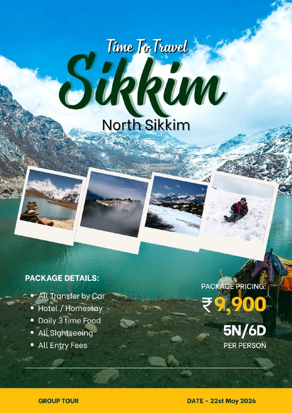 NORTH SIKKIM FULL (27th May)- 5N/6D