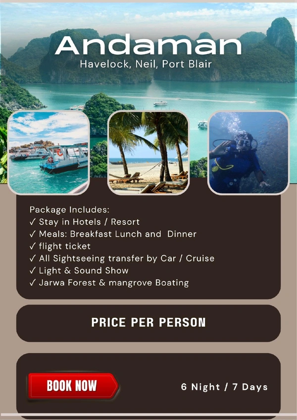 ANDAMAN TRIP (11th Sep)- 6N/7D DLX