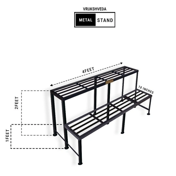 Vrukshveda II Tier Metal Stand - 4 feet