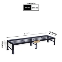 Vrukshveda 4 ft - Bench Stand - MS, Black