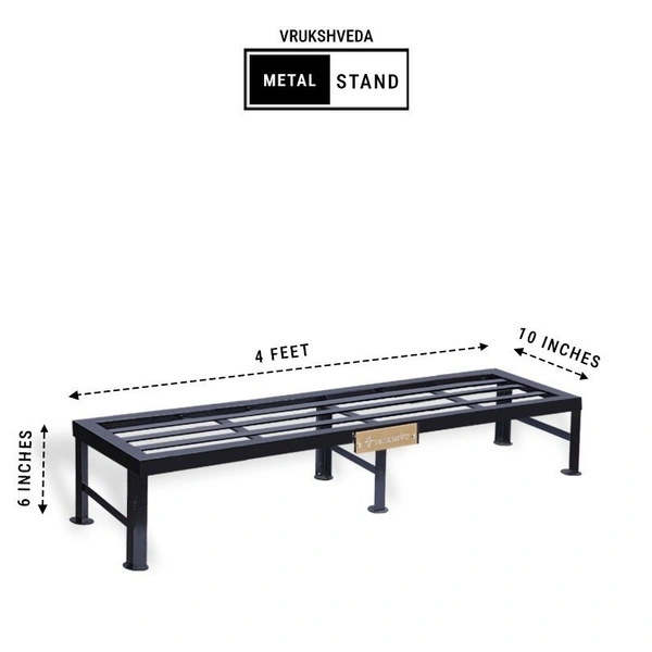 Vrukshveda 4 ft - Bench Stand - MS, Black