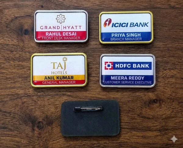 Student Officer Professional Name Badges - 74x24 mm