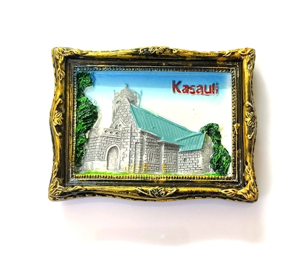 KASAULI India Magnet | Travel Memorial Photo Fridge Magnets - 70x55 mm