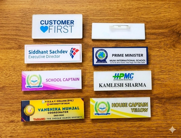Acrylic Name Logo Badges