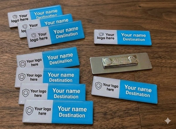 Metal Epoxy Magnetic Name Badges