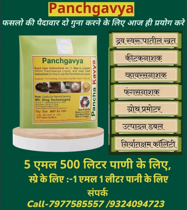 Panchgavya 5 Ml - White, 100 Pic