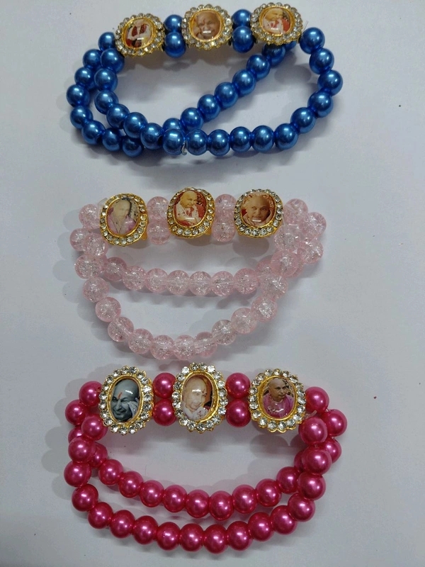 GURUJI BRACELETS( PACK OF 3) - FREE SIZE, MULTI COLOUR