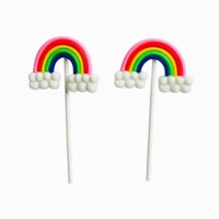 The Baking Curv Rainbow Cake Topper – Mixed Design Decorative Topper for Birthdays & Celebrations