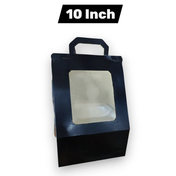 The Baking Curv 10 Inch Triangle Tall Cake Box – Elegant & Sturdy Box for Unique Cake Shapes and Slices