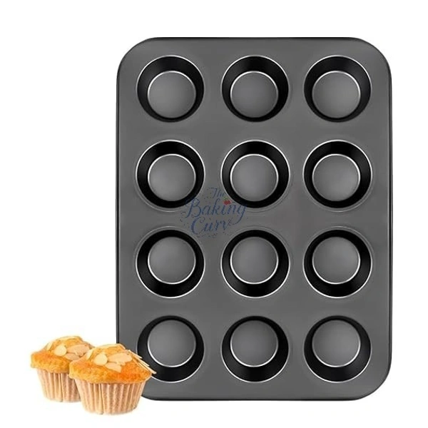 The Baking Curv 12-Cup Non-Stick Mini Muffin Pan – Perfect for Baking Cupcakes and Bite-Sized Treats