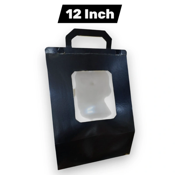 The Baking Curv 12 Inch Triangle Tall Cake Box – Unique & Sturdy Box for Designer Cakes and Slices