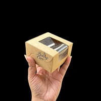 The Baking Curv Kraft 1 Brownie Box Brown  - Pack of 10