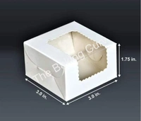 The Baking Curv 1 Pcs Brownie Box White - Pack of 10