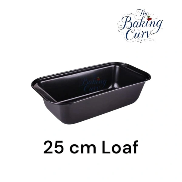 The Baking Curv 25 cm Non-Stick Bread Loaf Tin – Ideal for Baking Cakes, Breads  - 25 Cm