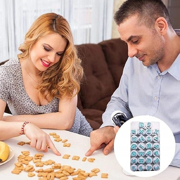 26 Pcs Push Easy Alphabet (Uppercase) Fondant, SugarPaste, Cookie Cutter