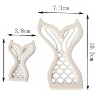 The Baking Curv Fish Plunger Cutter Set of 2 – Fondant & Cookie Cutters for Ocean Theme Cake Decorating