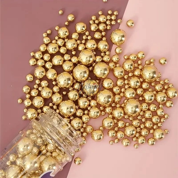 The Baking Curv Golden Sprinklers Mix Size (Imported Super Quality) 500Gms - 500 Gms