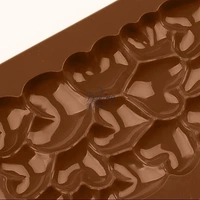 The Baking Curv 3D Heart Silicone Chocolate Mould – Non-Stick & Reusable for Cake Garnish, Candy & Desserts