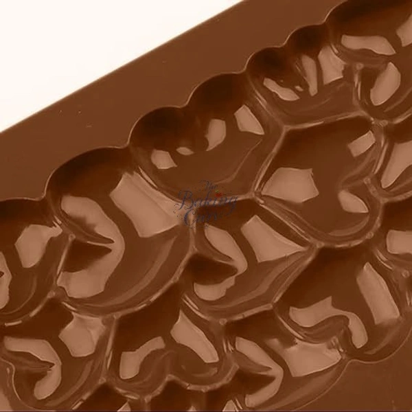 The Baking Curv 3D Heart Silicone Chocolate Mould – Non-Stick & Reusable for Cake Garnish, Candy & Desserts