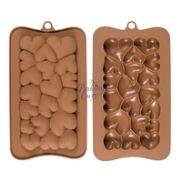 The Baking Curv 3D Heart Silicone Chocolate Mould – Non-Stick & Reusable for Cake Garnish, Candy & Desserts