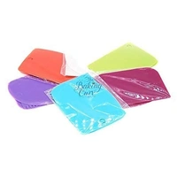 The Baking Curv 3-Piece Cake Scraper Set with Dough Cutter – Icing Smoother Tools for Cream, Ganache & Baking Prep