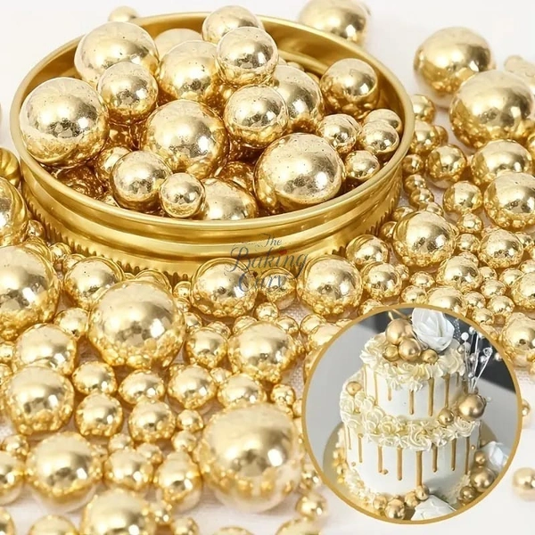 The Baking Curv Golden Sprinklers Mix Size (Imported Super Quality) 500Gms - 500 Gms