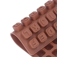 The Baking Curv 48 Cavity Alphabet Letter Silicone Mould – A to Z Chocolate & Fondant Mold for Baking & Cake Decorating