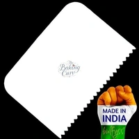 The Baking Curv 4pcs Side Scraper Set – Patterned Edge Cake Cream & Icing Smoother