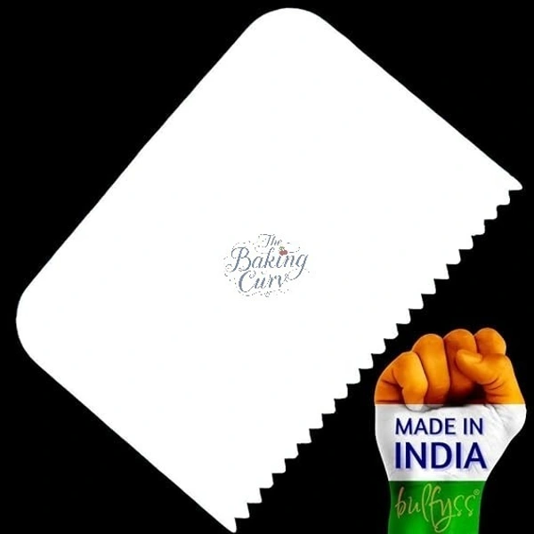 The Baking Curv 4pcs Side Scraper Set – Patterned Edge Cake Cream & Icing Smoother