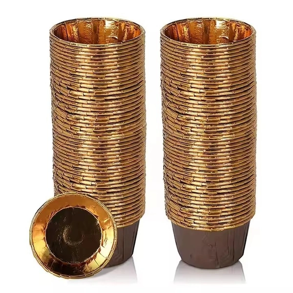 Muffin Cup with Lid (6040) (Pack of 100) - 60x40mm, Brown