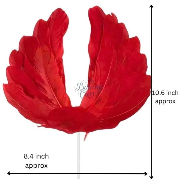 THE BAKING CURV CAKE TOPPER FEATHER - White