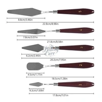 The Baking Curv 5pc Painting Palette Knife Set – Stainless Steel Knives for Cake Decorating & Art