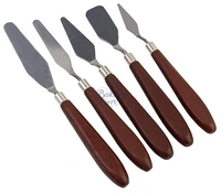 The Baking Curv 5pc Painting Palette Knife Set – Stainless Steel Knives for Cake Decorating & Art