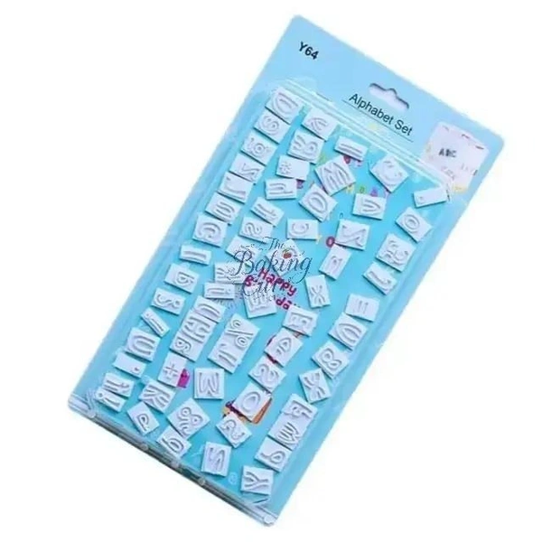 64pcs DIY Characters - Upper & Lower Case Alphabet Letters Cookie Cutter 