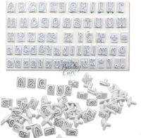 64pcs DIY Characters - Upper & Lower Case Alphabet Letters Cookie Cutter 