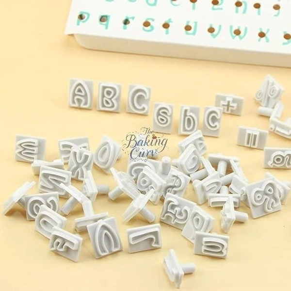 64pcs DIY Characters - Upper & Lower Case Alphabet Letters Cookie Cutter 