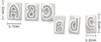 64pcs DIY Characters - Upper & Lower Case Alphabet Letters Cookie Cutter 
