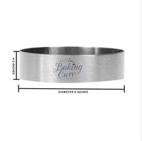 The Baking Curv 6x2 Inch Round Cake Ring – Stainless Steel Cheesecake and Dessert Mold
